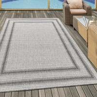 Jute balkonkleed - Aruba Double-edge Creme