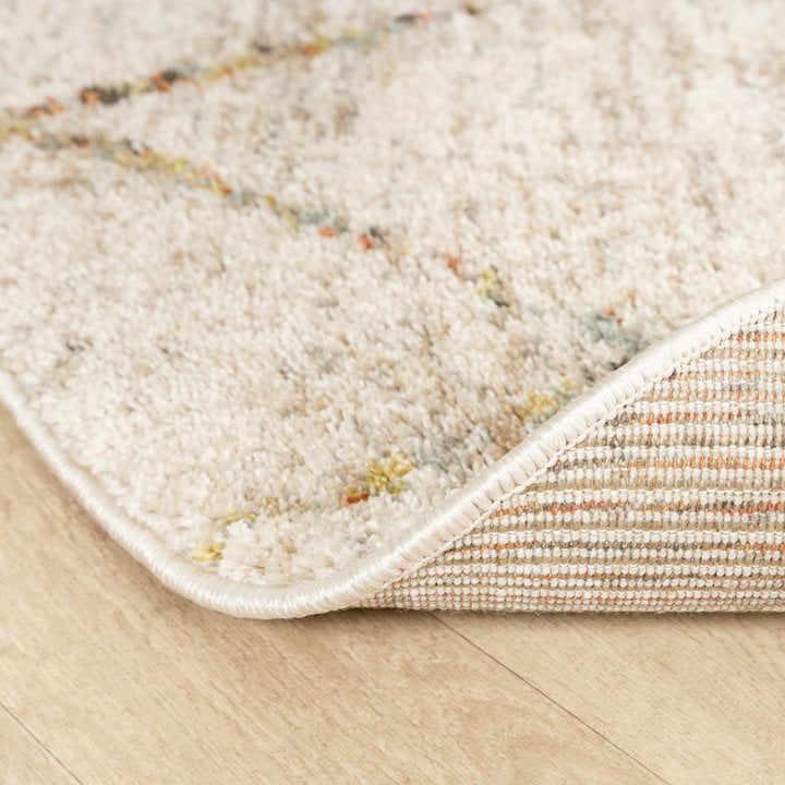 Rond hoogpolig vloerkleed - Blend Lines Terra - 6
