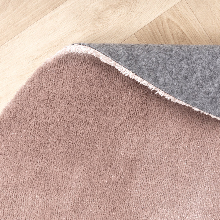 Rond wasbaar viscose vloerkleed - Vive Oudroze - 5