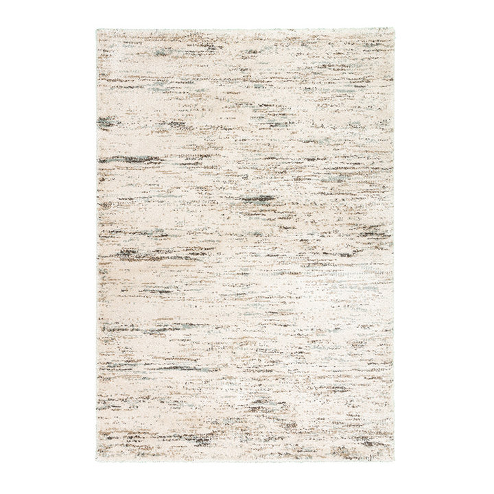 Hoogpolig vloerkleed - Blend Creme/Blauw - 1