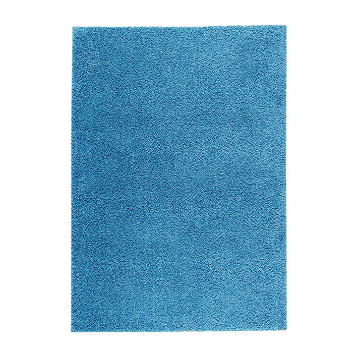 Hoogpolig vloerkleed - Solid Turquoise - 1