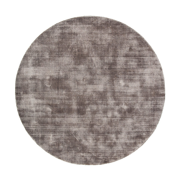 Rond viscose vloerkleed - Pearl Grijs - 1