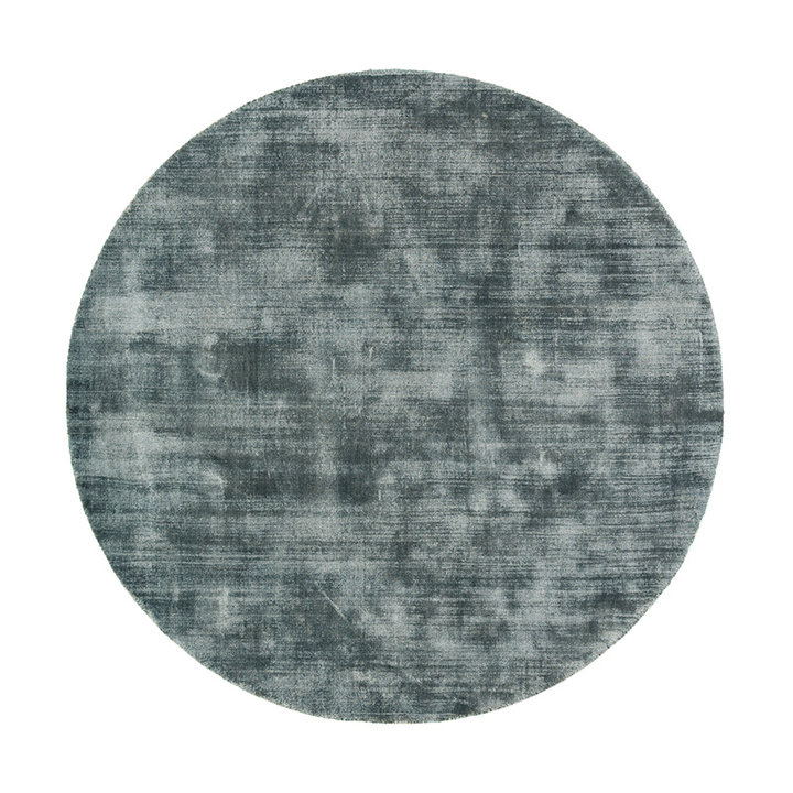 Rond viscose vloerkleed - Pearl Blauw/Groen - 1