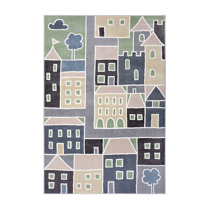 Kindervloerkleed - Twan Huis Multicolor - 1