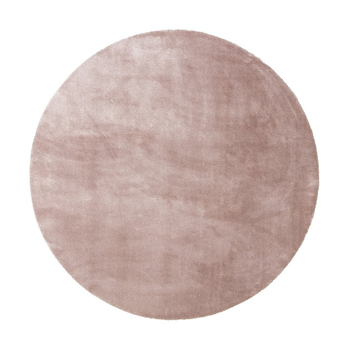 Rond wasbaar viscose vloerkleed - Vive Oudroze - 1