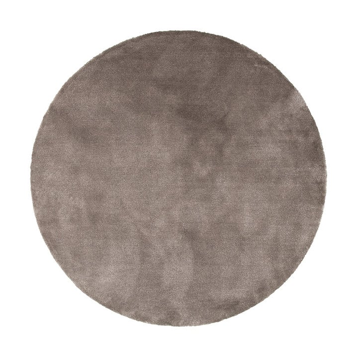 Rond wasbaar viscose vloerkleed - Vive Taupe - 1