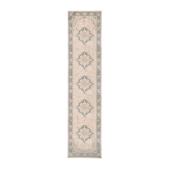 Vintage loper - Spring Medaillon Creme/Groen - 1