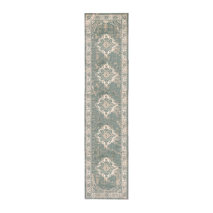 Vintage loper - Spring Medaillon Groen/Creme - 1
