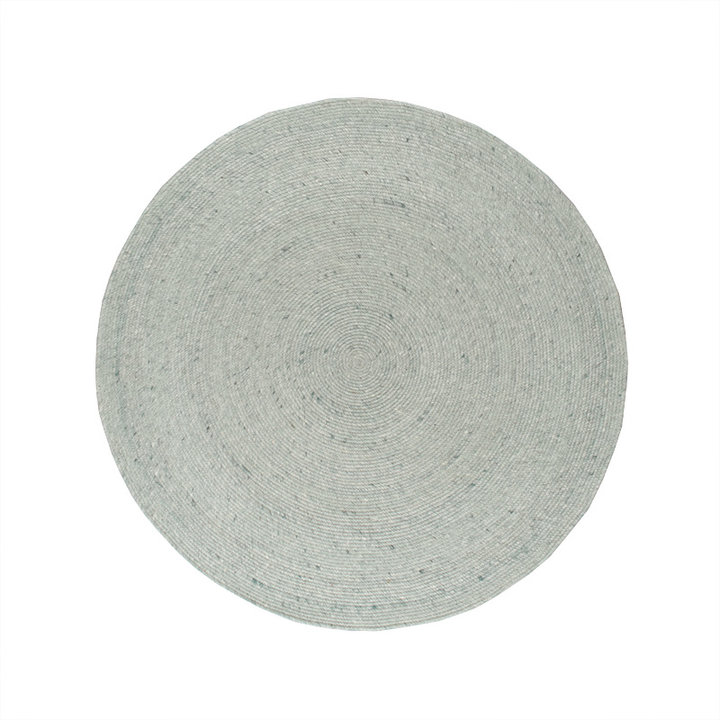 Rond wollen vloerkleed - Wise Groen No. 411 - 1