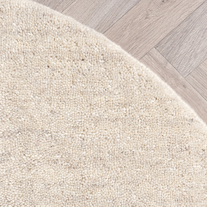 Rond Berber vloerkleed - Aicha Beige - 4