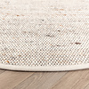 Rond wollen vloerkleed - Dala Beige/Gemeleerd