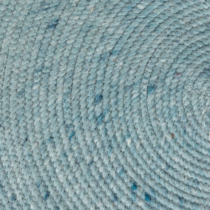 Rond wollen vloerkleed - Wise Blauw No. 364 - 6