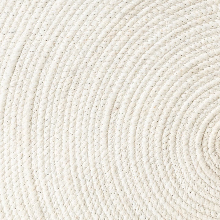 Rond wollen vloerkleed - Wise Wit No. 001 - 6