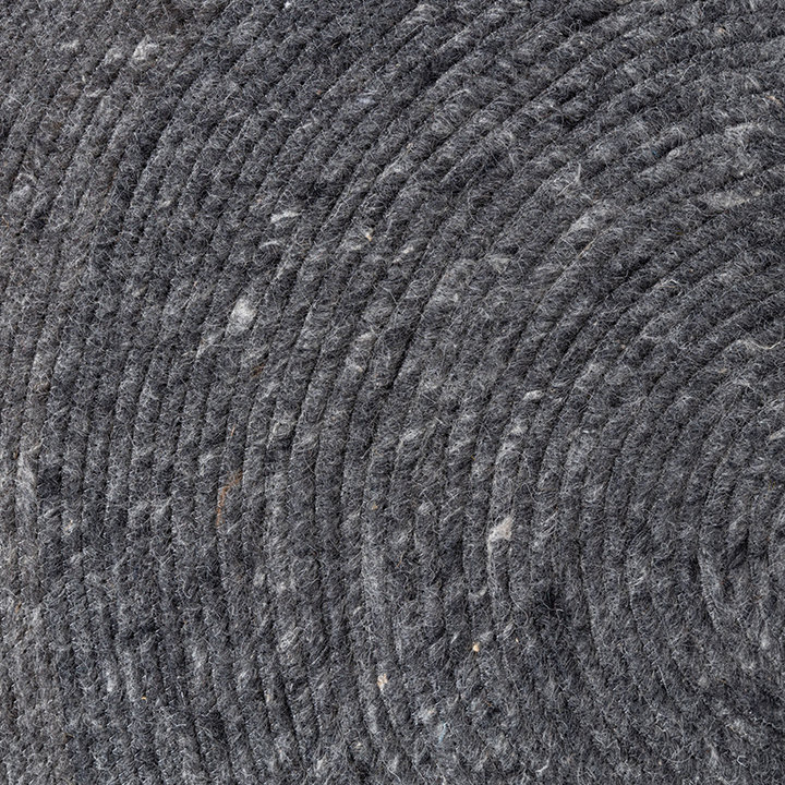Rond wollen vloerkleed - Wise Antraciet No. 614 - 6