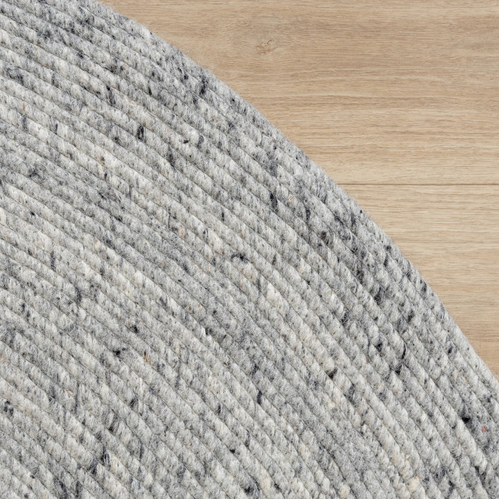 Rond wollen vloerkleed - Wise Grijs/Wit No. 609 - 7