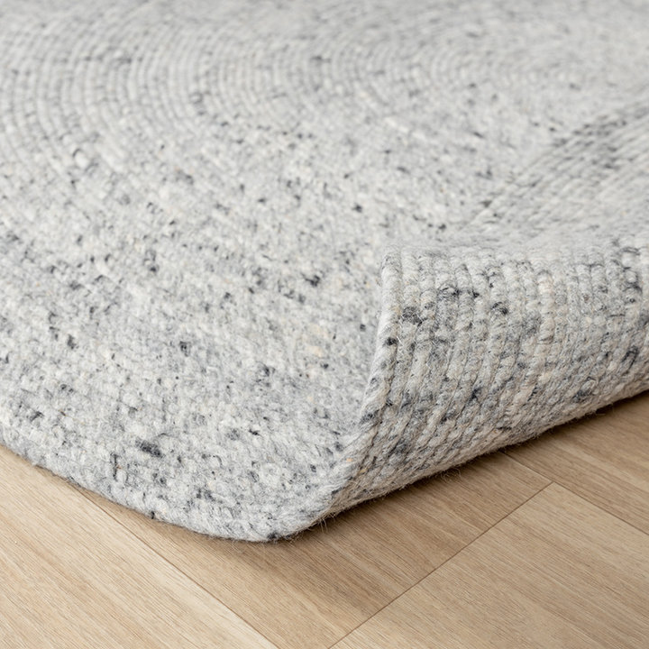 Rond wollen vloerkleed - Wise Grijs/Wit No. 609 - 8