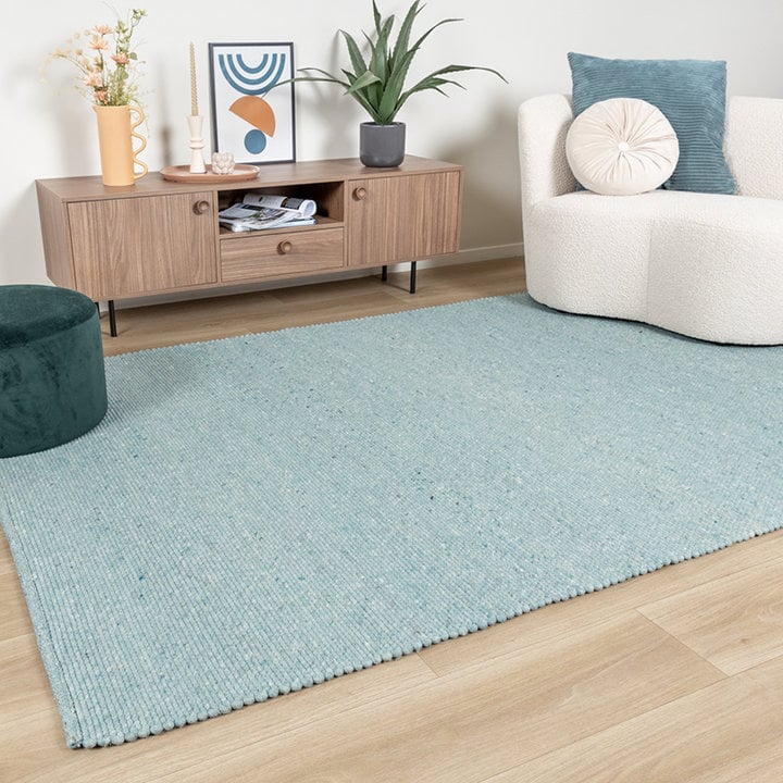 Wollen vloerkleed - Wise Blauw  No. 364 - 3