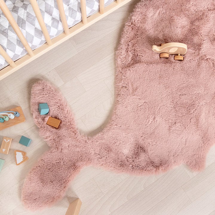 Kindervloerkleed - Huggy Walvis Roze - 2