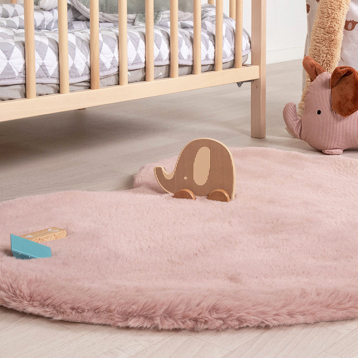 Kindervloerkleed - Huggy Hart Roze - 3