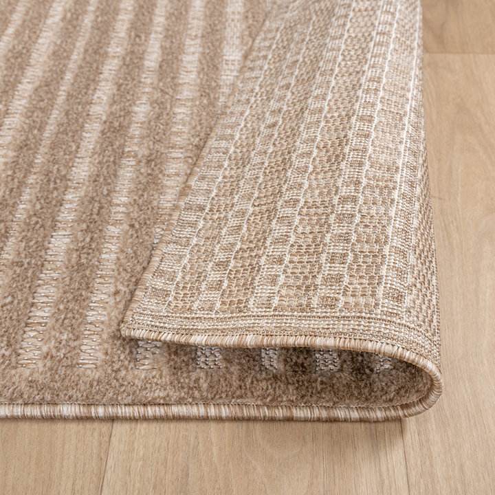 Modern binnen- en buitenkleed - Nori Curves Taupe - 6