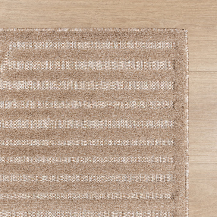 Modern binnen- en buitenkleed - Nori Curves Taupe - 3