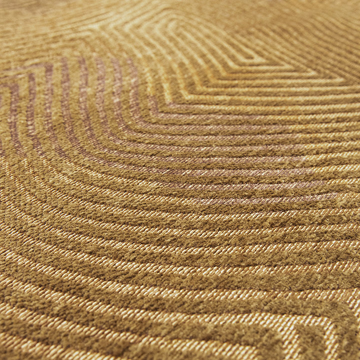 Rond modern vloerkleed - Meditation Coral 9226 Okergeel - 1