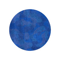 Rond modern vloerkleed - Meditation Coral 9225 Blauw