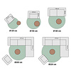 Rond modern vloerkleed - Meditation Coral 9230 Terra