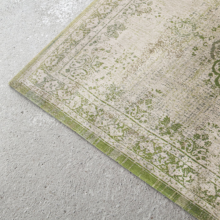 Vintage vloerkleed - Fading World Medaillon Groen 9066 - 8