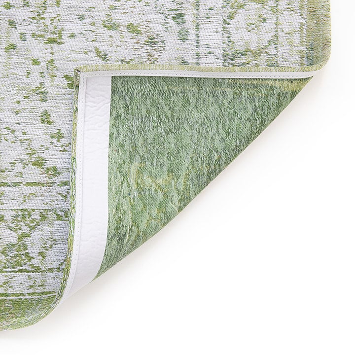 Vintage vloerkleed - Fading World Medaillon Groen 9066 - 9