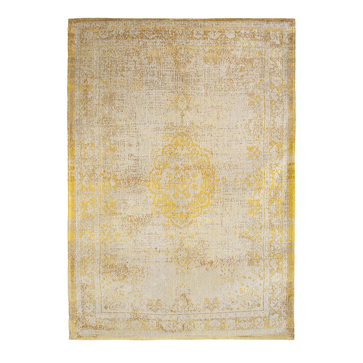 Vintage vloerkleed - Fading World Medaillon Geel 9062 - 1