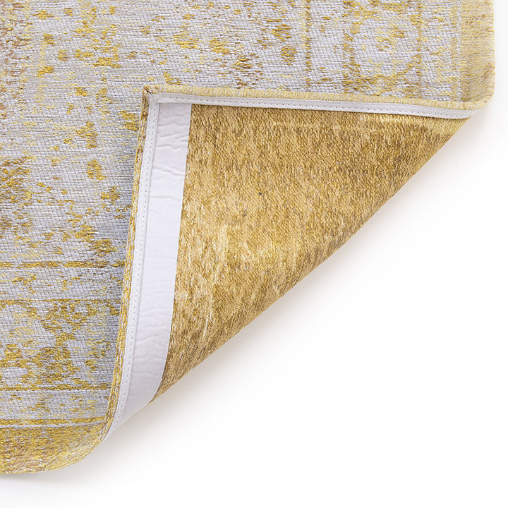 Vintage vloerkleed - Fading World Medaillon Geel 9062 - 8