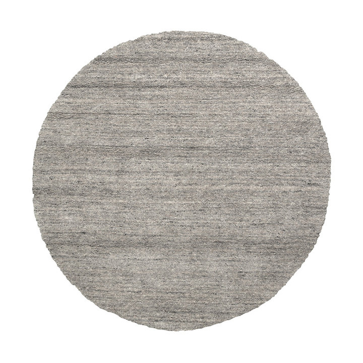 Rond Berber vloerkleed - Aicha Grijs - 1