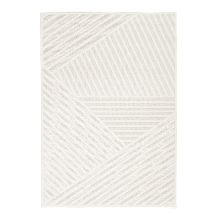 Modern binnen- en buitenkleed - Nori Lines Wit - 1