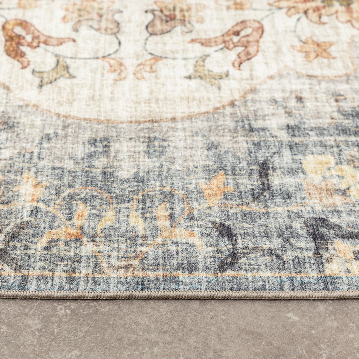 Vintage buitenkleed - Santo Mandala Blauw/Grijs - 4
