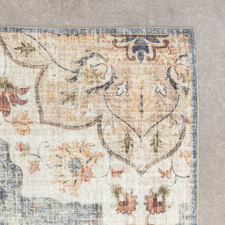 Vintage buitenkleed - Santo Mandala Blauw/Grijs - 3