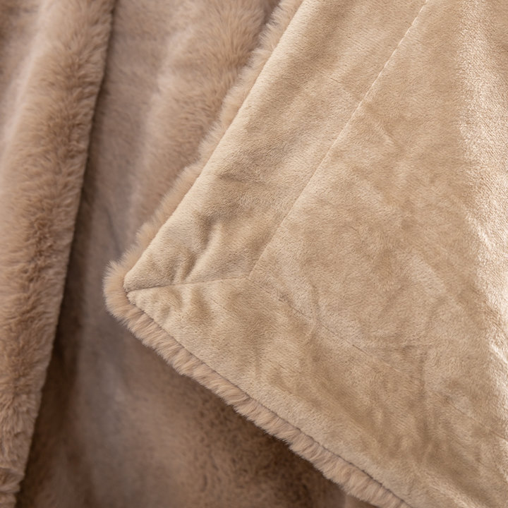 Wasbaar plaid - Otis Taupe - 2
