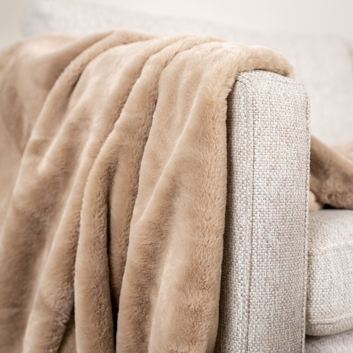 Wasbaar plaid - Otis Taupe - 1