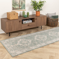 Vintage loper - Spring Medaillon Groen Creme