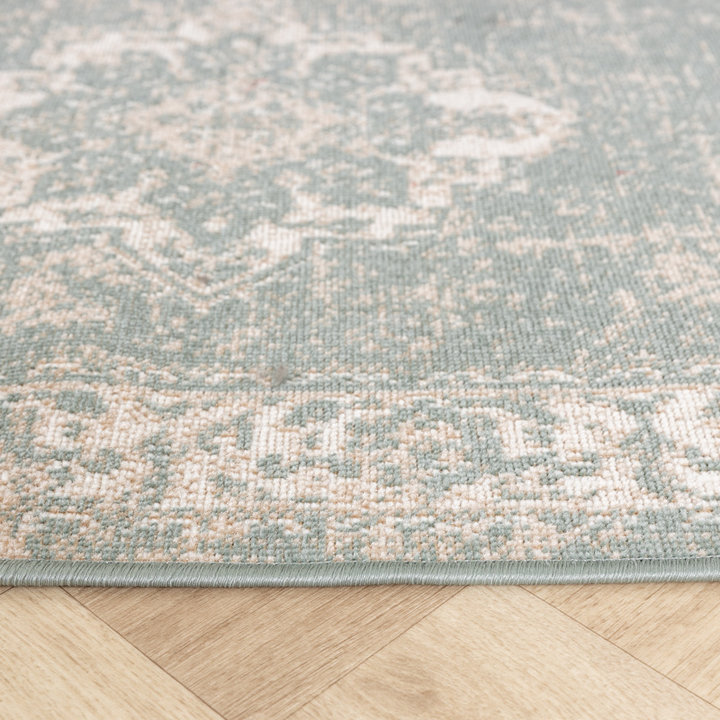 Vintage loper - Spring Medaillon Groen/Creme - 4