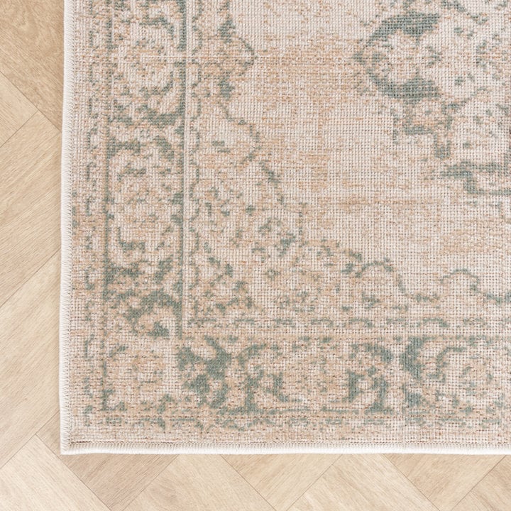 Vintage loper - Spring Medaillon Creme/Groen - 3