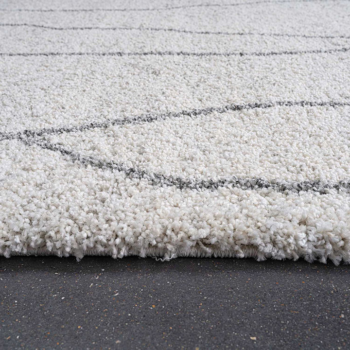 Hoogpolig vloerkleed - Merlin 6232 Creme/Grijs - 3
