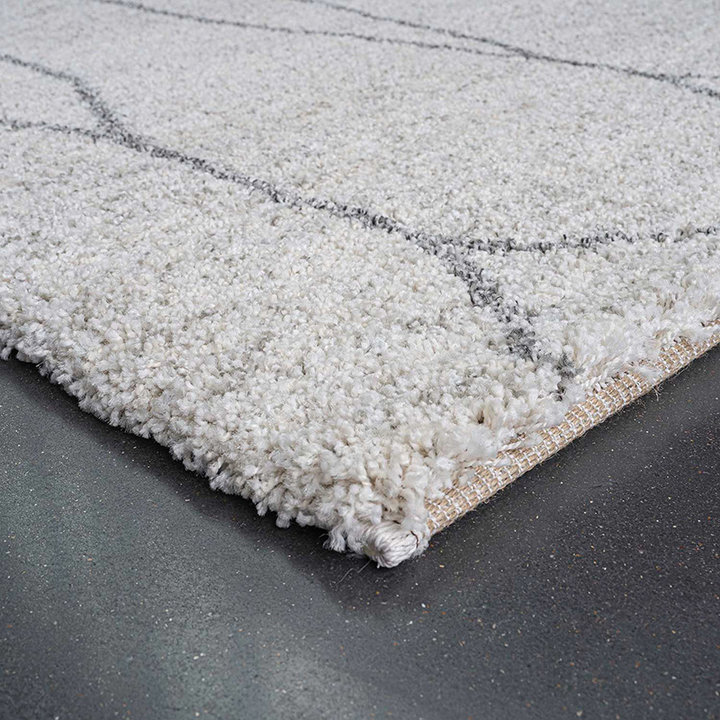 Hoogpolig vloerkleed - Merlin 6232 Creme/Grijs - 4