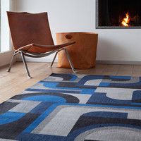 Modern vloerkleed - Nuance 9207 Blauw
