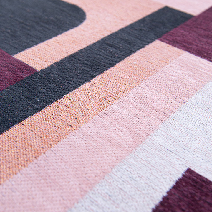 Modern vloerkleed - Nuance 9209 Roze - 4