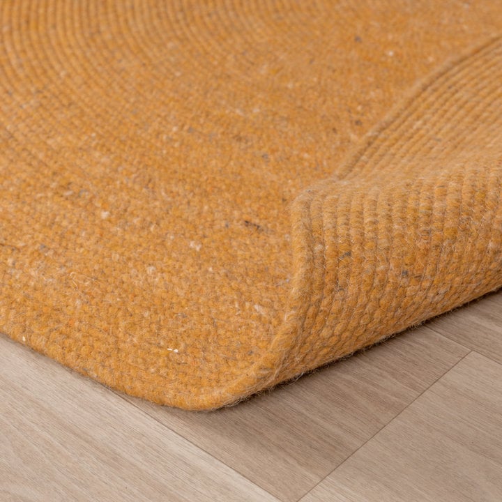 Rond wollen vloerkleed - Wise Geel No. 378 - 8