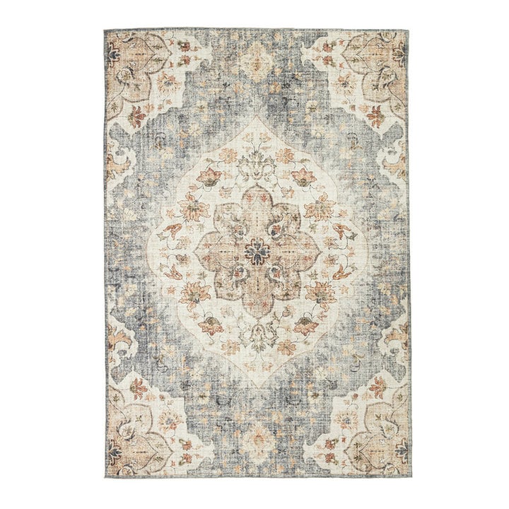 Vintage buitenkleed - Santo Mandala Blauw/Grijs - 1