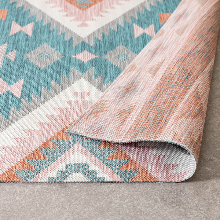 Bohemian buitenkleed - Vedra Aztec Blauw - 6
