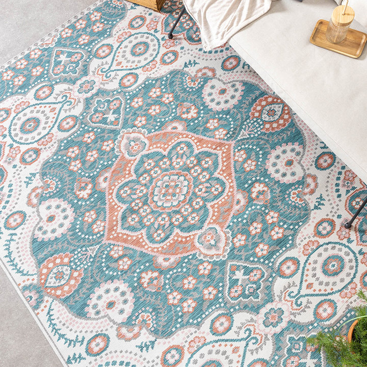 Bohemian buitenkleed - Vedra Medaillon Blauw - 3