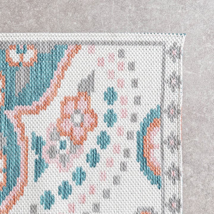 Bohemian buitenkleed - Vedra Medaillon Blauw - 4